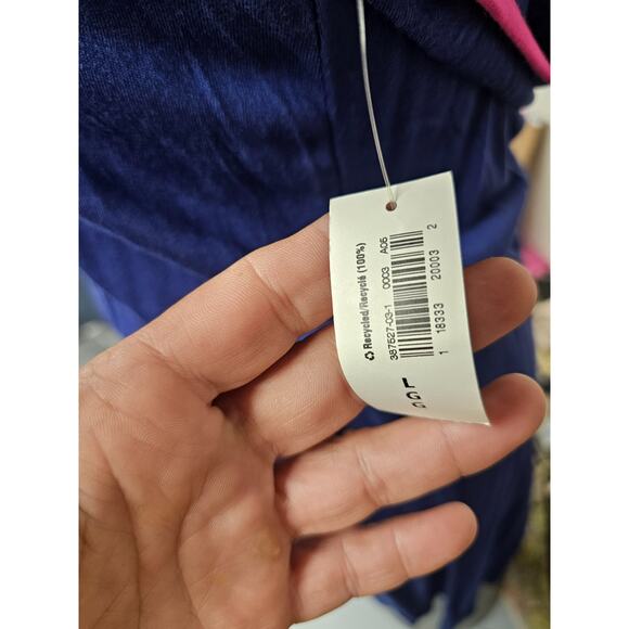 Old Navy Womens Tank Dress Sz Large Y2k Contrast Trim Midi NWT - Picture 7 of 7